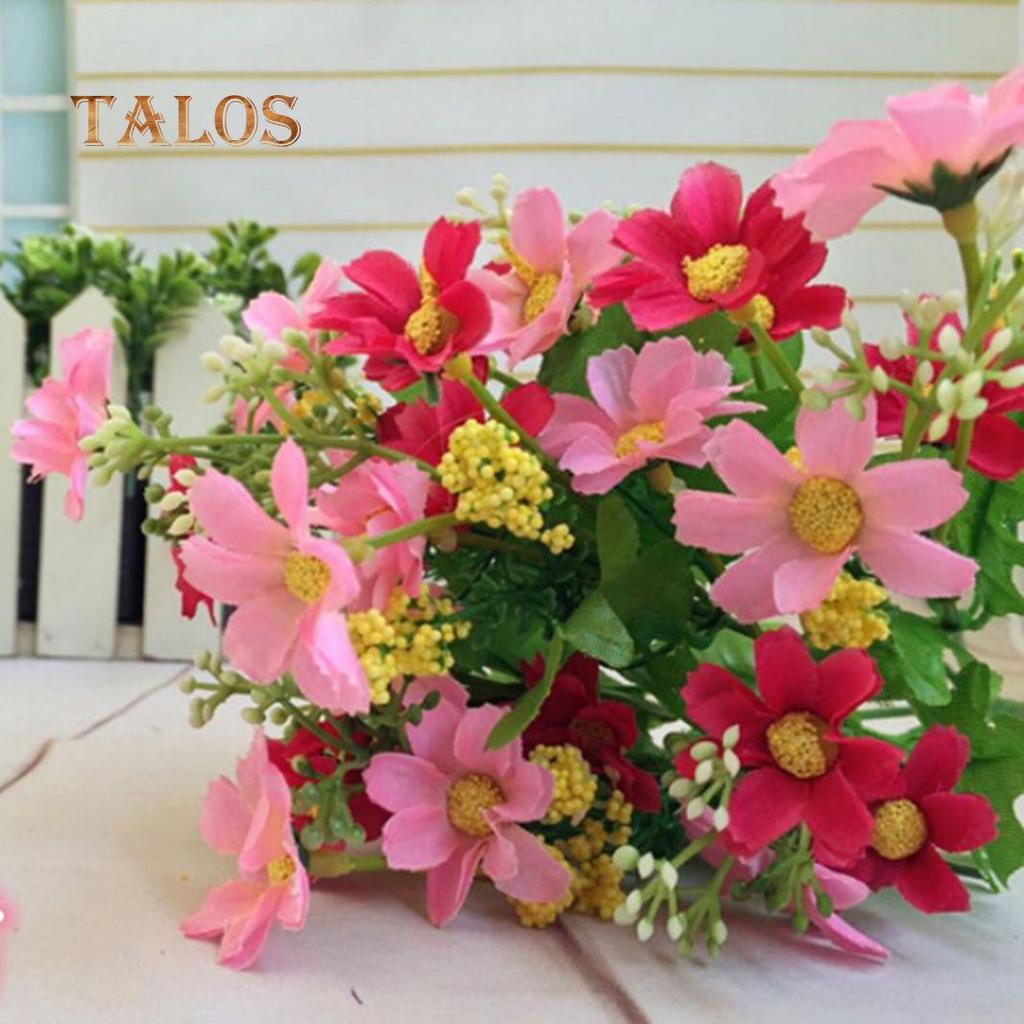 1 Bouquet 28 Heads Artificial Fake Flower Home Coffee Shop Wedding Decor