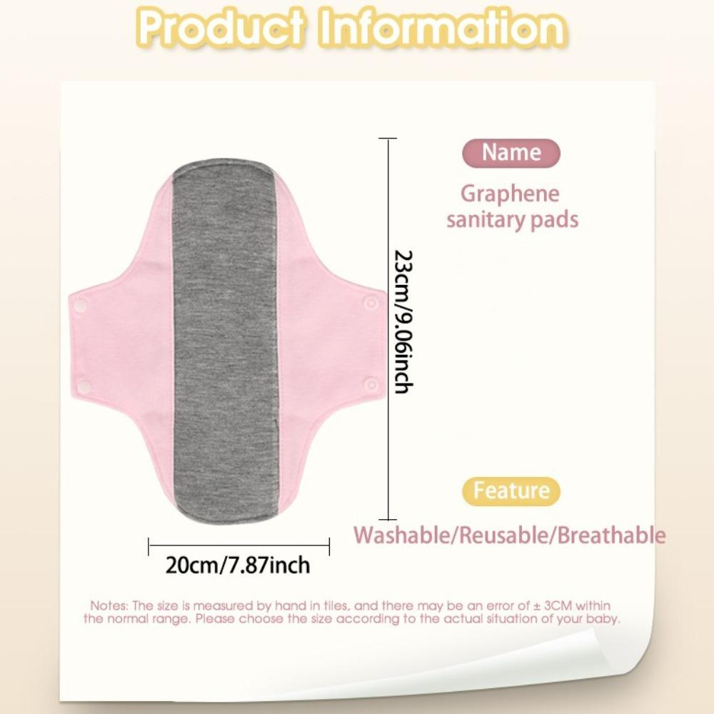 6Pcs Washable Sanitary Napkin Reusable Nursing Pad for Women Gasket Panty Liner  Incontinence