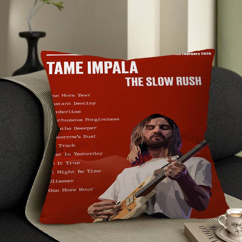 Новая психоделическая наволочка Tame Impala, наволочка для подушки, автомобильная наволочка для дивана, рождественский подарок, 40x40см 45x45см
