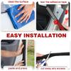 Rubber D Shape Door Seal Strip 1" RV Slide Out Seal Self Adhesive EPDM Rubber Heavy Duty Automotive Weather Stripping For Fill Gaps Apply To Car