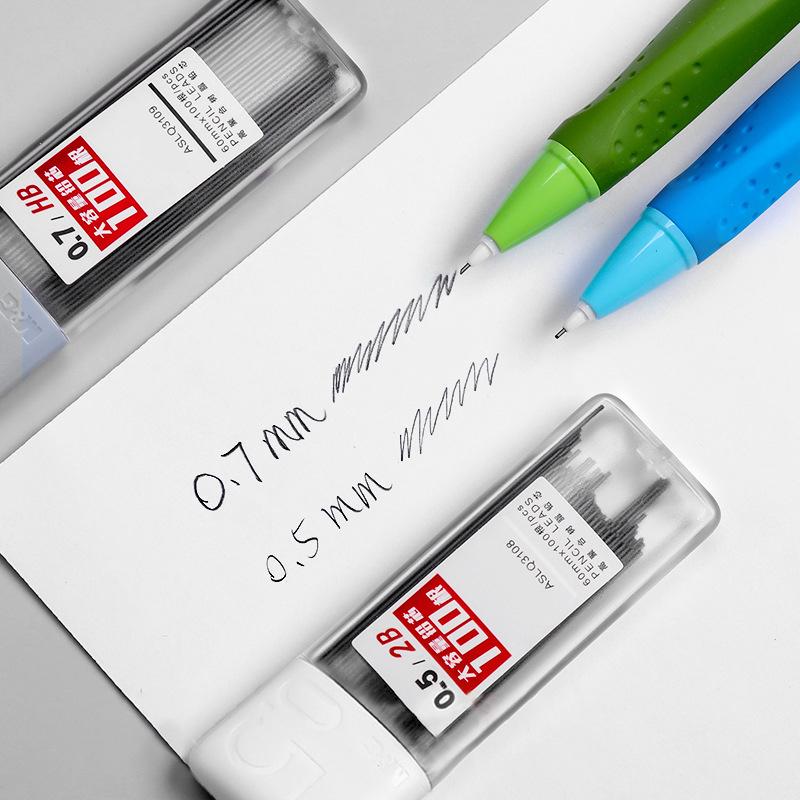 200 шт., стержни для механических карандашей, стержень для карандашей 2B/Hb, автоматический стержень для карандашей