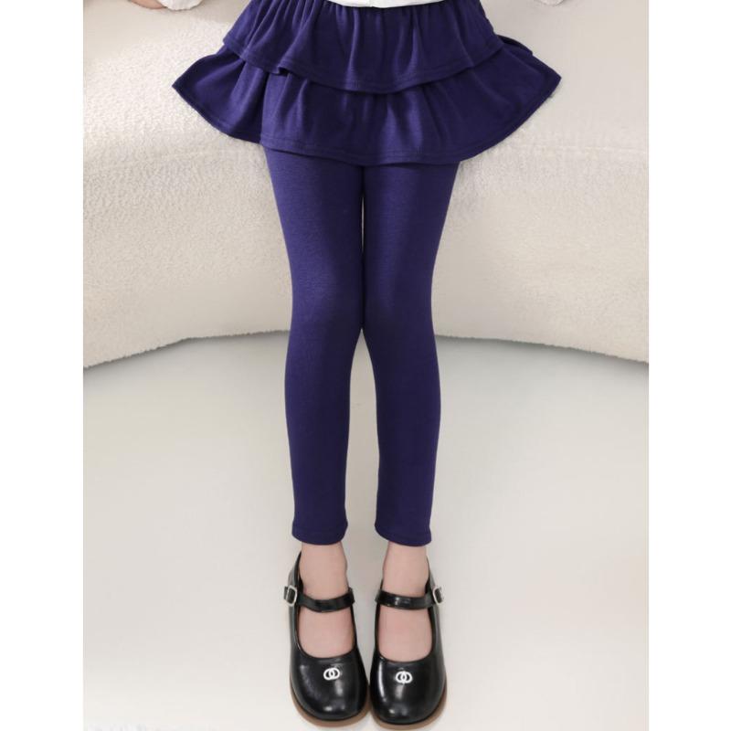 Леггинсы для девочек Весенне-осенние стили Детская юбка-брюки из двух частей Ношение Эластичные брюки-юбка для девочек для улицы