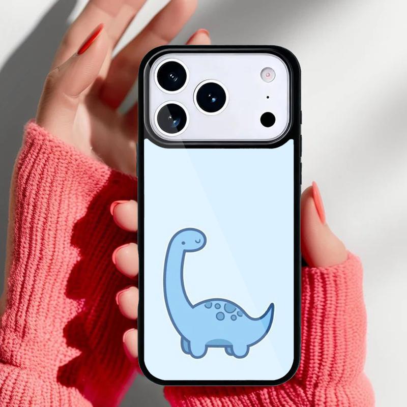 Животное Динозавр Веселый Дино мягкий Чехол для телефона для iPhone 17 16 15 14 13 Pro Max Задняя крышка для 12 11 Pro Coque