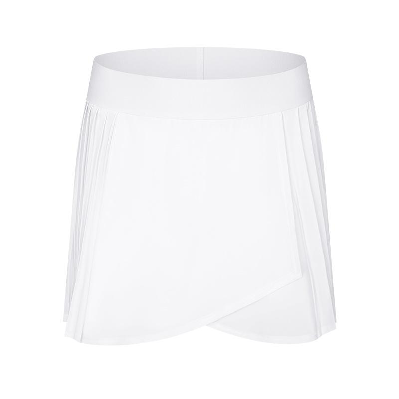 New Ice-sensing Pleated Slit Sports Pants Skirt with Lining Anti-exposure Sports Yoga Skirt for Women