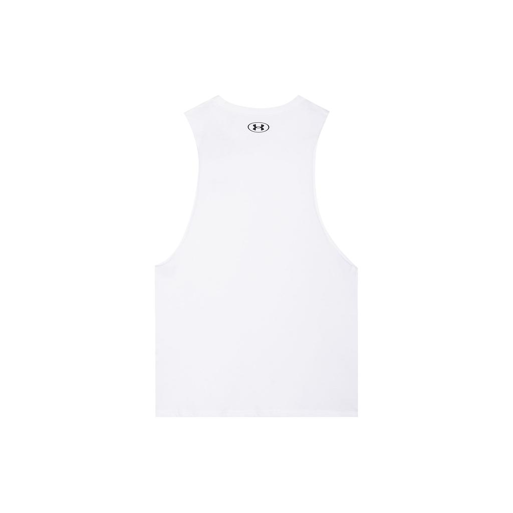 Under Armour Sportstyle Training Vest Loose Fit Crew Neck Men Tops White 1329286-101