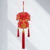 Red Lucky Bag Pendant with Tassels Chinese New Year Decor  New Year Gift