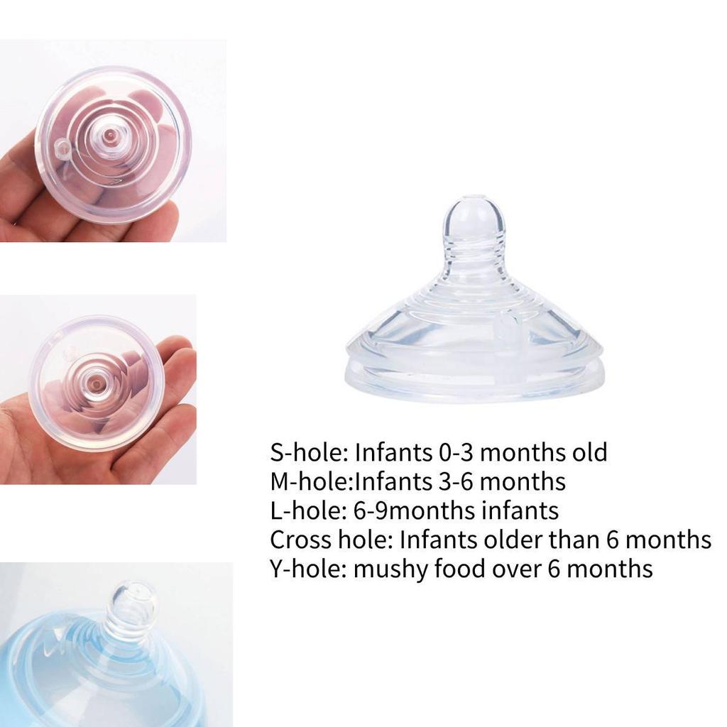 Bpa Free Wide Mouth Nipple For Medium Clear Silicone