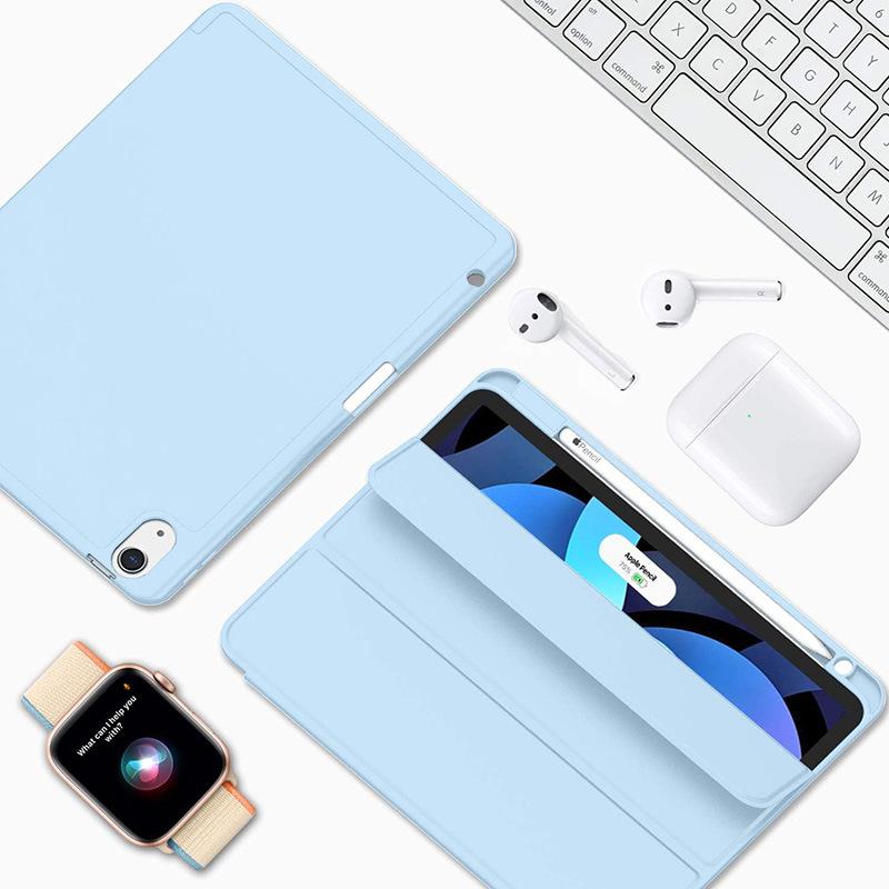 iPad Air 11-inch 4/5 Tri-Fold Protective Case with Pencil Slot TPU Soft Case Model Xst-010
