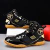Professional Men's Boxing Wrestling Shoes High Top Large Size Non-Slip Indoor Training Shoes Boxing Fighting Sanda Boots Men's