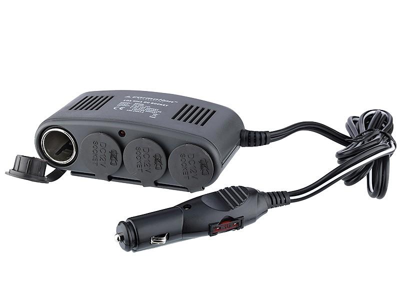 Cigarette Lighter Socket Splitter, Quad, Heavy Duty