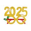 Рождественские очки 2025 года, реквизит для фотосессии на новогодней вечеринке, рождественские украшения, детские и взрослые очки, подарки для фотобудки, принадлежности, детские сувениры