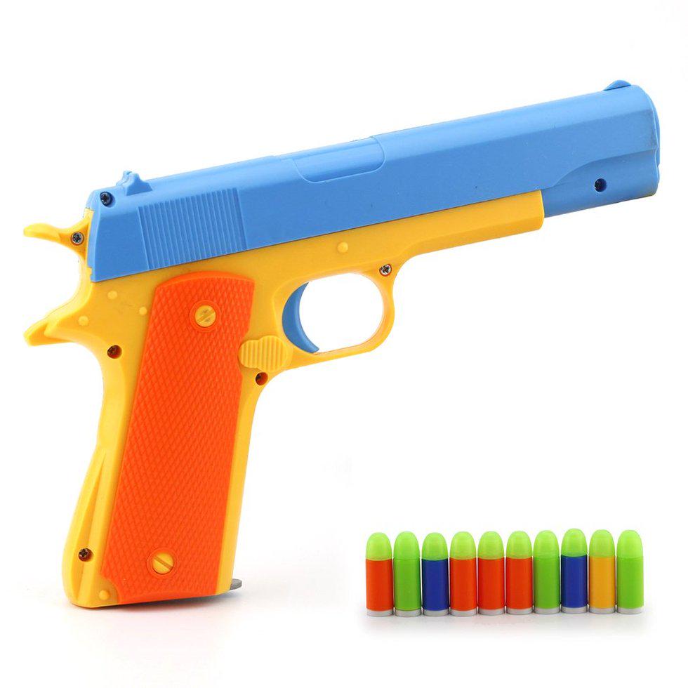 Toy Gun Children Toy Semi-automatic Toy Weapon With Soft Bullets Imitation Gun