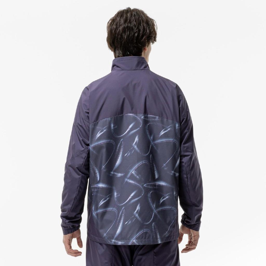 Mizuno Куртка тренировочная Breath Thermo Warmer, легкая, темно-синяя, материал с теплогенерацией, 32MEC541, мужская,