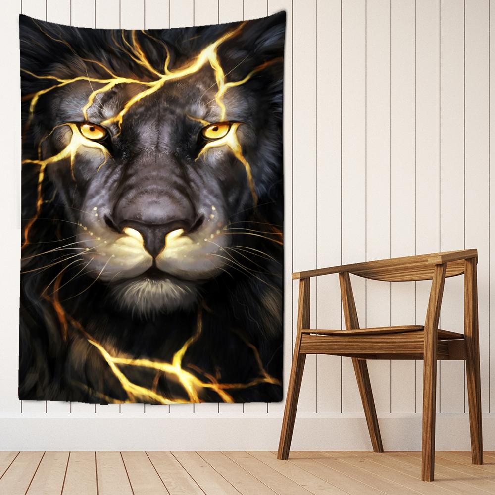 Психоделический гобелен с грибом смерти, настенный красочный абстрактный богемный хиппи, колдовство, общежитие, домашний декор