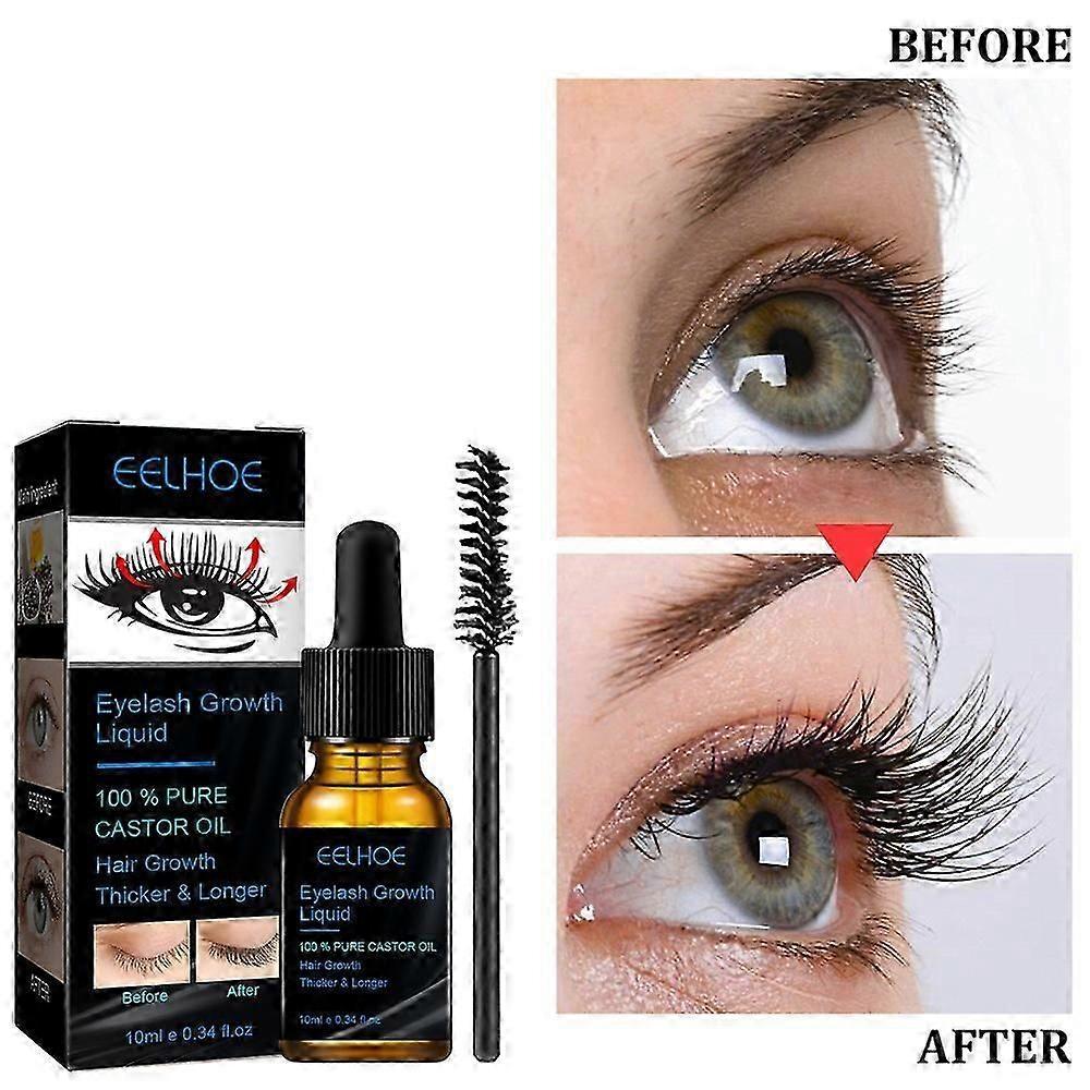 New 100% Pure Organic Castor Oil for Eyelashes Eyebrow Hair Growth Body Care Oil