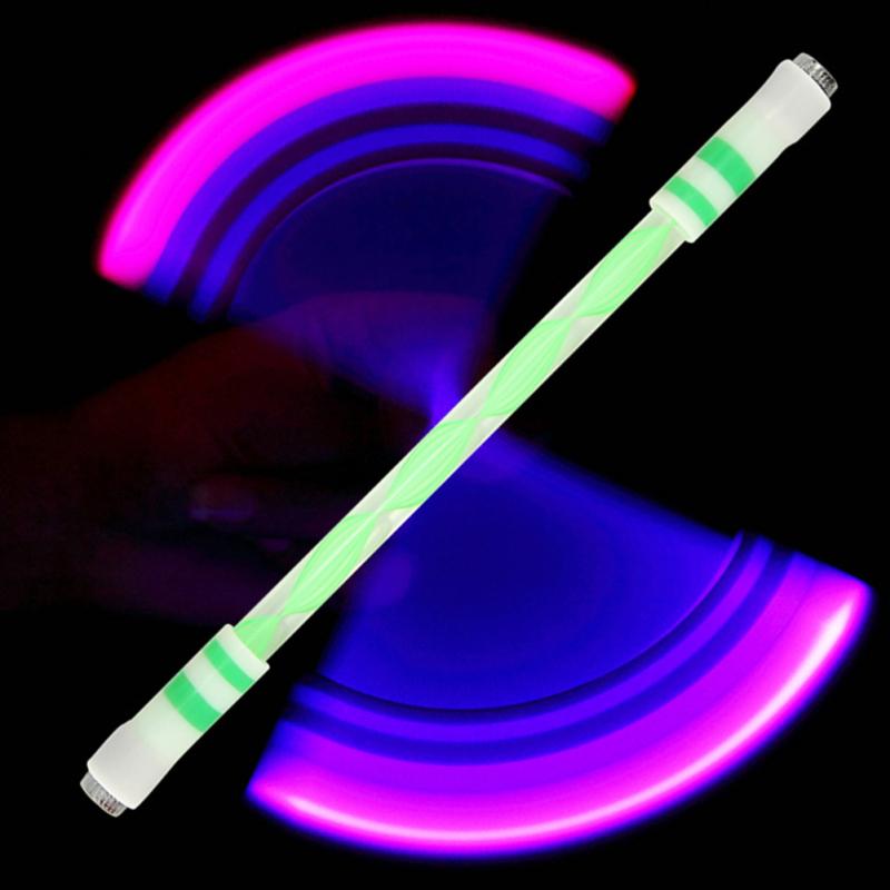 Новый! Светодиодная светящаяся вращающаяся ручка, профессиональная игровая вращающаяся ручка с защитой от падения, шариковая ручка без стержней