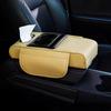 Car Armrest Box 5-in-1 Organizer with Cup Holder & Tissue Phone Slot Faux Leather Multifunctional Car Organizer Universal Vehicle Accessory