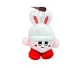 Plush Kirby Doll Keychain Stuffed Animal Adorable Gift Car Decoration Accessory