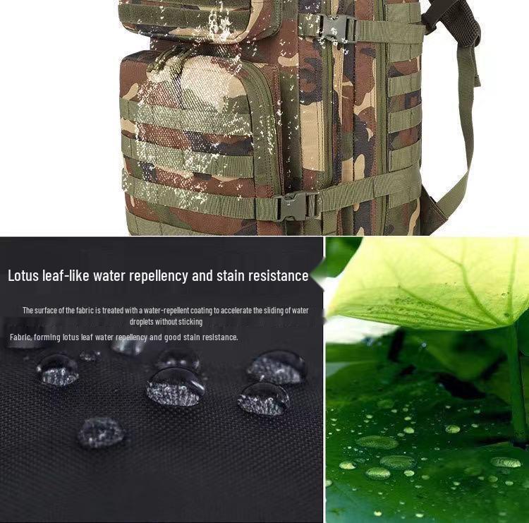45 л Камуфляжный Тактический Спортивный Рюкзак для Альпинизма: Рюкзак штурмовой 3P большой вместимости