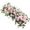 100cm Wedding Arch Flowers, Artificial Flowers Arrangement Swag, Silk Fake Peonies Rose Floral Row for Wedding Backdrop Decor DIY Party Ceremony