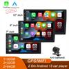 4-ядерный 2-диновый автомобильный радиоприемник Androidauto Carplay Android 13 GPS Car Audio 7"/9"/10" WIFI BT IPS Автомобильный мультимедийный проигрыватель