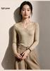 Women's Thermal V-Neck Lace Base Layer Long-Sleeve Shirt