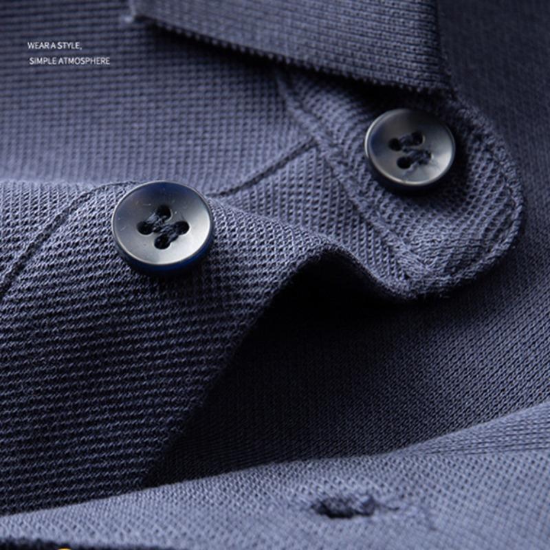 Мужская полосатая рубашка-поло с длинными рукавами, летняя модная повседневная дышащая футболка-поло, мужской брендовый топ с вышивкой