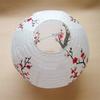Traditional Chinese Paper Hanging Lantern Peach Blossom and Crane Theme Durable Ready To Hang Wedding Home Hanging Decor