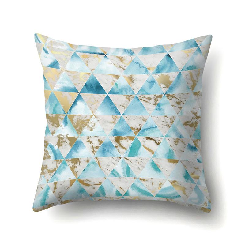 Nordic Pillow Ins Style Polyester Pillow Case Car Decoration Home Printed Car Waist Cushion Pillow Case