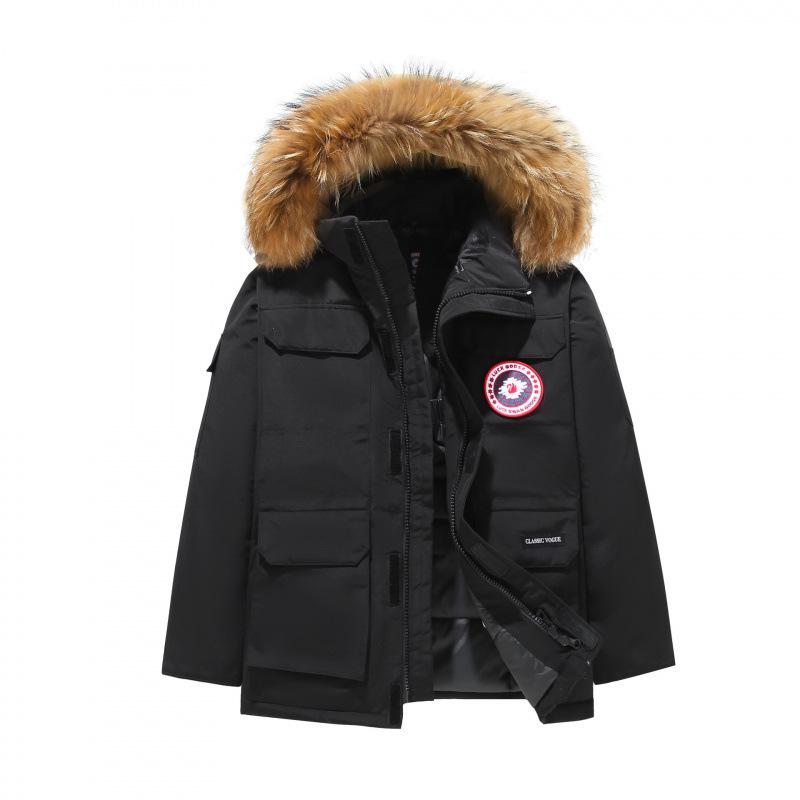 Унисекс Парка с гусиным пухом для экстремального холода - Зимнее Утолщенное Пальто Большого Размера