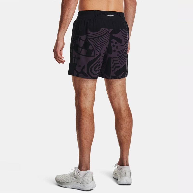 Under Armour In Peace All Over Print Running Shorts Men Shorts Black 1377048-001