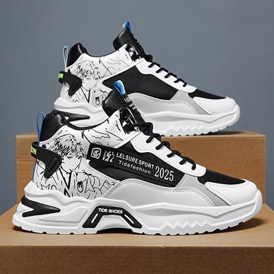 Мужские кроссовки Anime High Top, модная обувь на платформе, удобная обувь для пробежек и тренировок на свежем воздухе