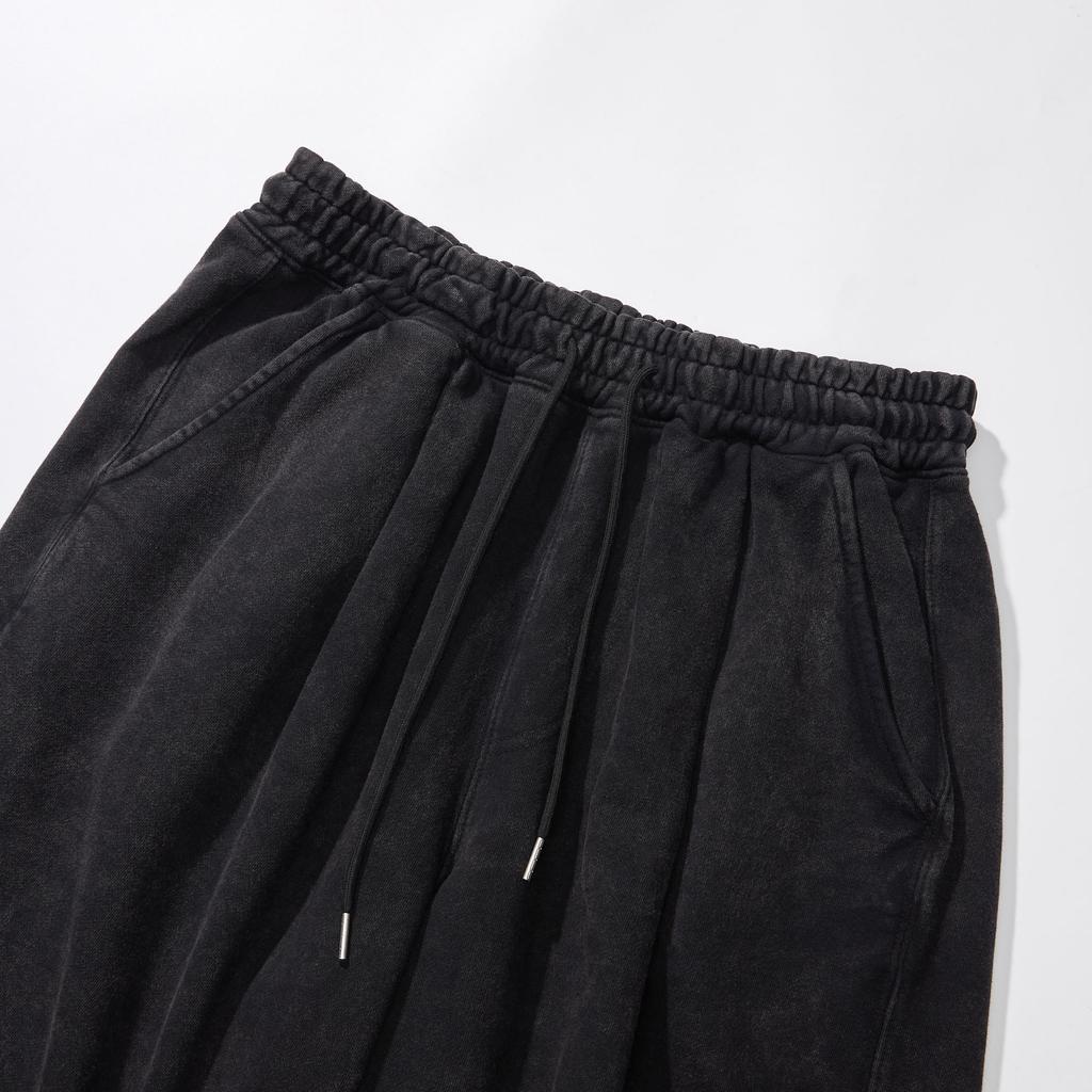 PSSHOPPER Stonewashed High-Density Shorts [Black]
