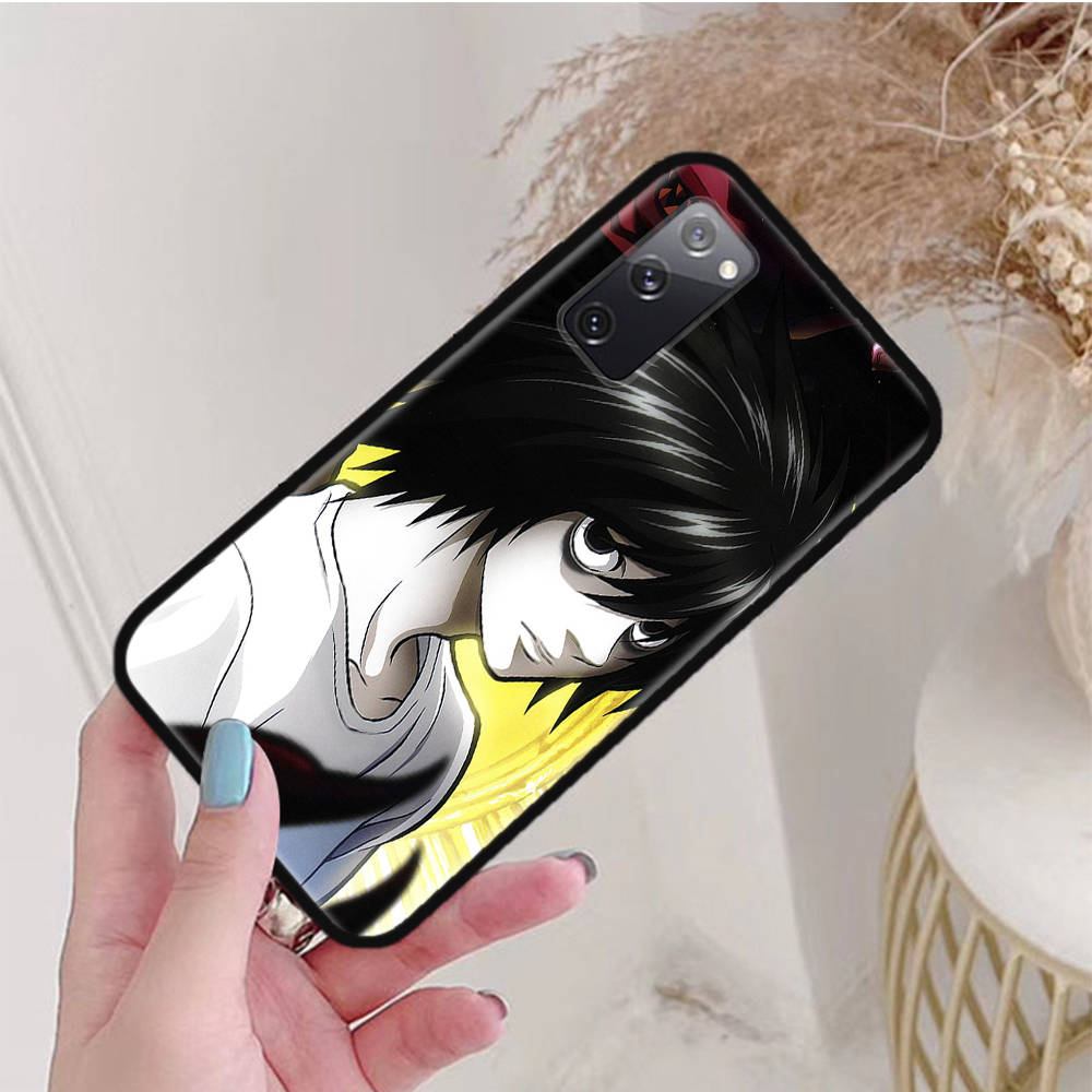 Черный чехол для OPPO Reno 8 6 5 4 Pro Plus Find X3 A17 A3 A31 A38 A40 A53 A54 A55 A74 A76 A78 A77 A80 A94 A95 A96 Lite W-62 Death Note