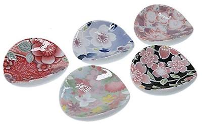 Набор из 5 палочек для еды с цветочным свитком, сделанных в Chopstick ACSWEBSHOP, Оригинальные подставки в форме лодочки, Япония, Подставки,