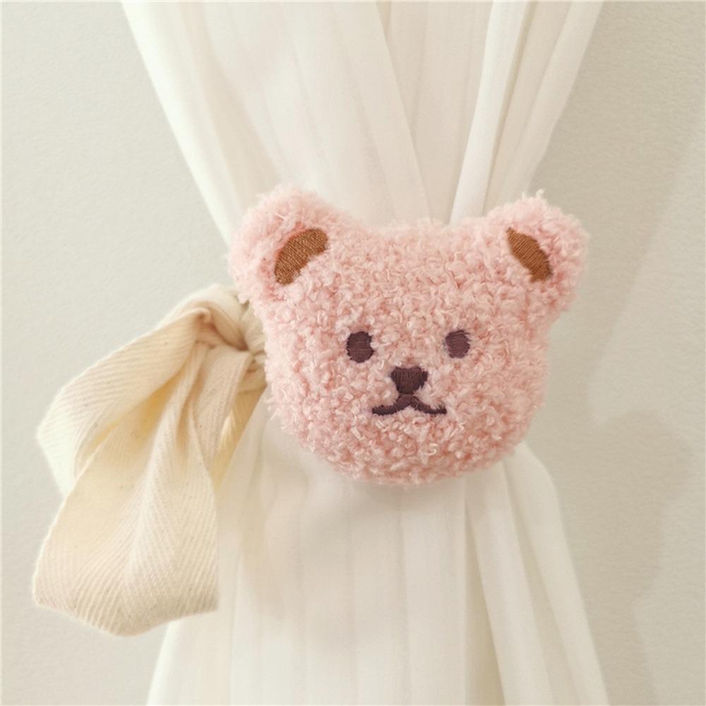 Cartoon Doll Curtain Clips Embroidery Curtain Buckle Soft Curtain Tieback Children Room