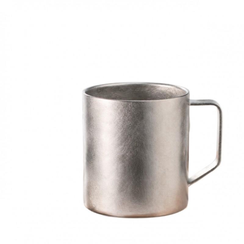 Pure Titanium Double Wall Insulated Mug 400ml Coffee Beer Water Office Home Use Mens Gift