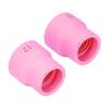 2Pcs TIG Welding Cup 12#/14# Ceramic Nozzle Accessory Set Kit for WP9/17/18/20/25/26(White )