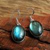 Handmade Labradorite Earring Solid 925 Sterling Silver Women Jewelry