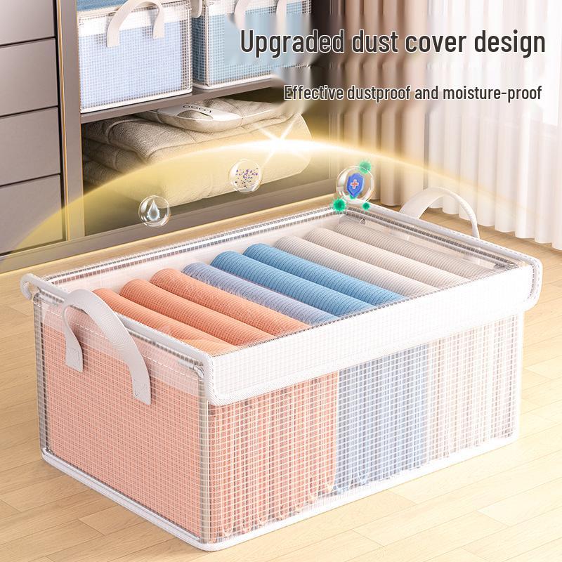 8-Piece Wardrobe Organizer Set: Clothes & Pants Storage Baskets