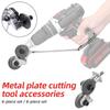Electric Drill Plate Cutter Metal Nibbler Drill Attachment Electric Drill Shears Easy To Use Drill Attachment for Metal Cutting