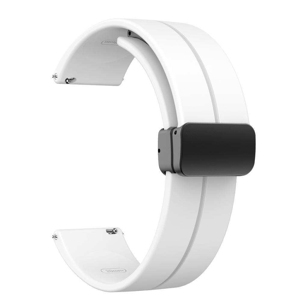 20 мм 22 мм Ремешок для Samsung Galaxy watch 4/5 pro/classic/gear s3/active 2 Спортивный Силиконовый Магнитная Пряжка Huawei GT 2 2e 3 ремешок