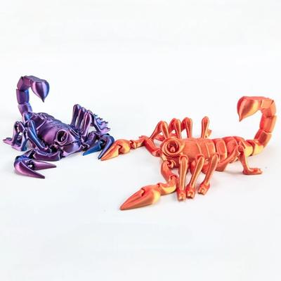 3D Печать Животное Скорпион Хвост Конечности Подвижные Суставы Хэллоуин Рождество Украшения Орнаменты Игрушки для Украшения Рабочего Стола