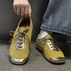 Breathable Sports And Leisure Shoes, New Spring Shoes, Men'S Flat Bottom, Lightweight Trend Racing Shoes, Retro Square Head