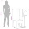 Cat Tree with Sisal Scratching Posts Dark Grey 114 cm