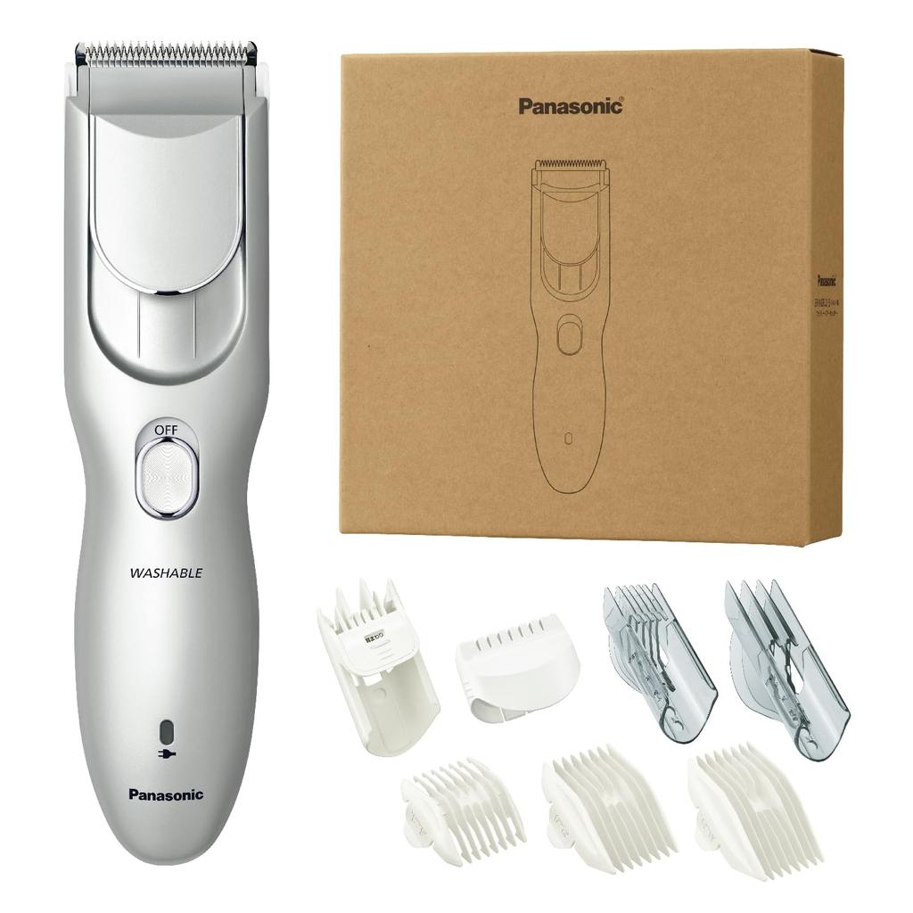 Released In 2024 Panasonic Hair Clipper Hair Cutter Family Type Rechargeable AC Type Silver ER-NGFJ2-S