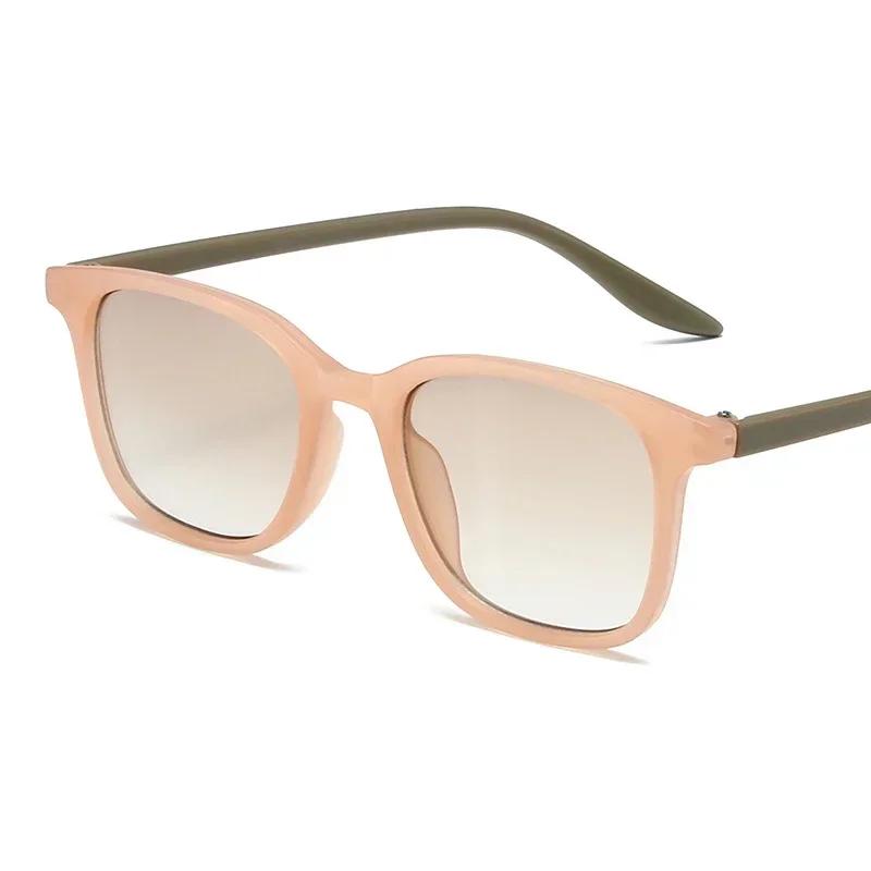 Винтажные женские модные квадратные солнцезащитные очки Ретро черные солнцезащитные очки Женские Мужские Очки