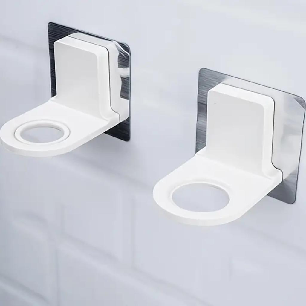 5Pcs Dispenser Bottle Holder Wall Mounted Adhesive Shampoo Lotion Hand Soap Bottle Hanger Bathroom Rack