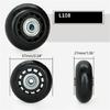 1 шт. Гибкое поворотное колесо для DIY-багажа, долговечное