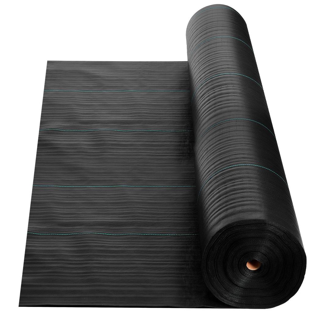 VEVOR Weed Barrier Fabric Heavy Duty, 13x115FT 3.5oz Landscape Fabric, Woven Weed Blocker Fabrics, Garden Fabrics Weeds Barrier